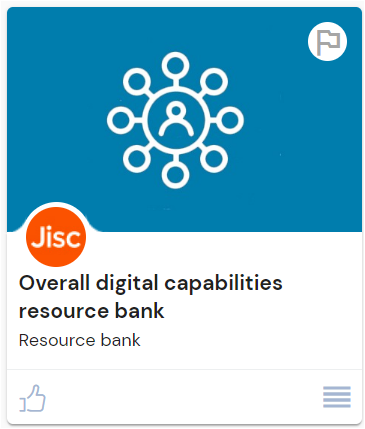 overall digital capabilities resource bank card from the discovery tool