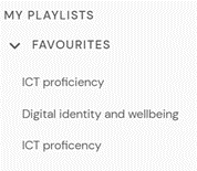 screenshot of the my playlists feature found on the home page